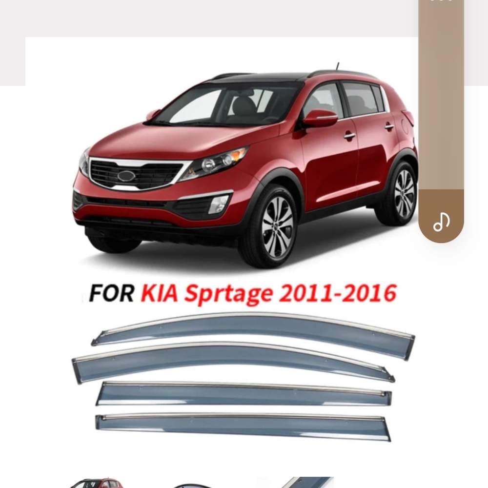 Car Window Visor for Kia Sportage 2011-2016